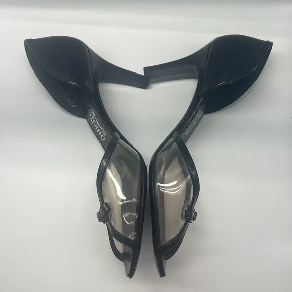 Salvatore Ferragamo Clear Open Toe Heels