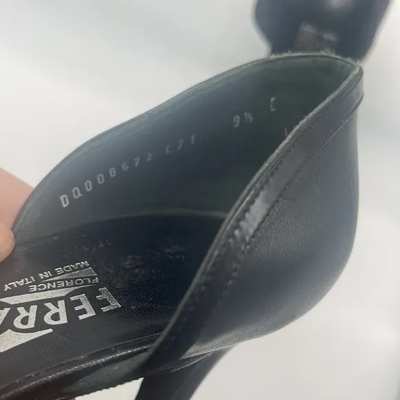 Salvatore Ferragamo Clear Open Toe Heels