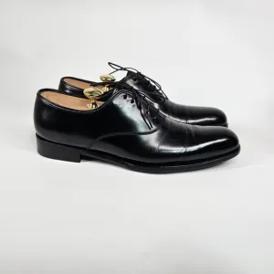 Salvatore Ferragamo Dress Shoes Mens 8 D  Balmoral Plain Toe Oxford Italian Calf