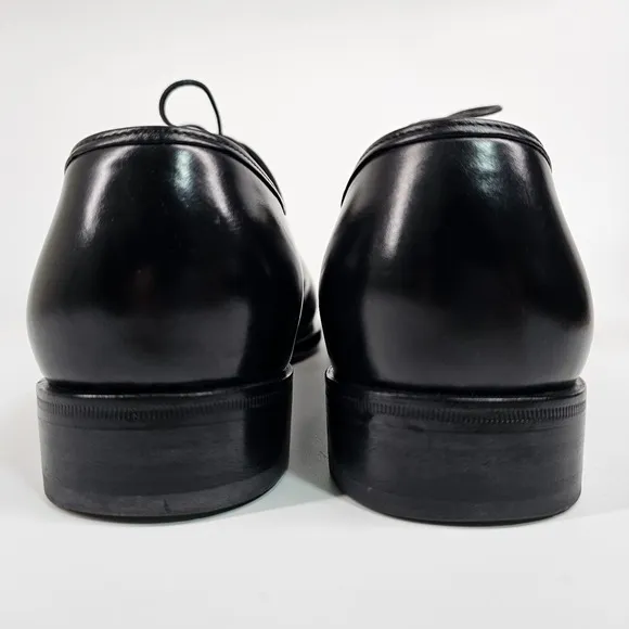Salvatore Ferragamo Dress Shoes Mens 8 D  Balmoral Plain Toe Oxford Italian Calf