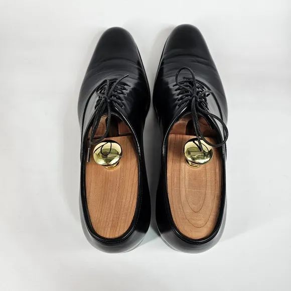 Salvatore Ferragamo Dress Shoes Mens 8 D  Balmoral Plain Toe Oxford Italian Calf