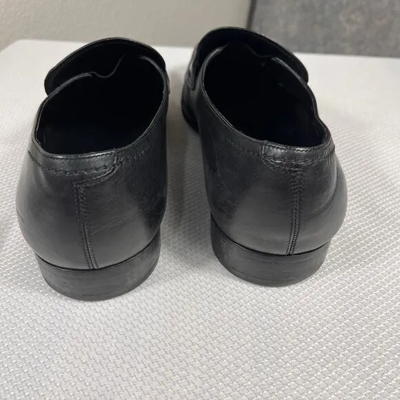Salvatore Ferragamo Gregory Leather Shoes Size 9.5 2E Made In Italy