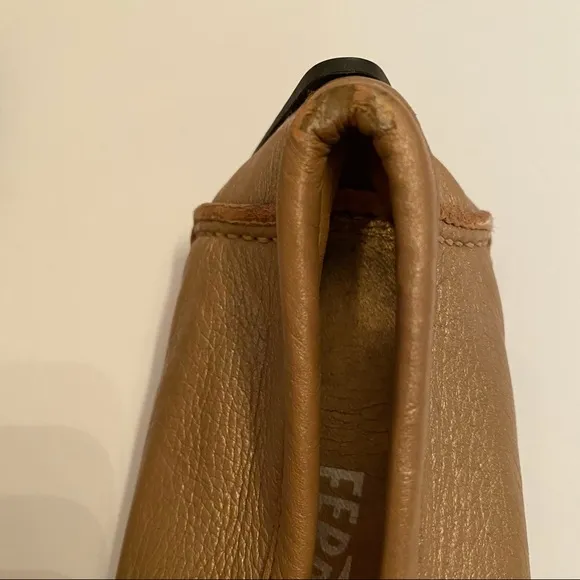 SALVATORE FERRAGAMO SHOES FLATS GOLD LEATHER LOAFERS ITALY LUXURY Size 10.5