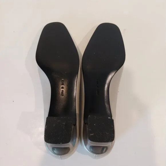 Salvatore Ferragamo Shoes Womens Size 3.5 Off White Pearl Leather Pumps Italy