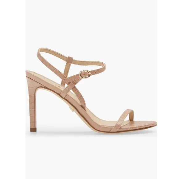 Sam Edelman Doran Strappy Stiletto Heel Sandal Maple Tan Leather Women’s Size 10
