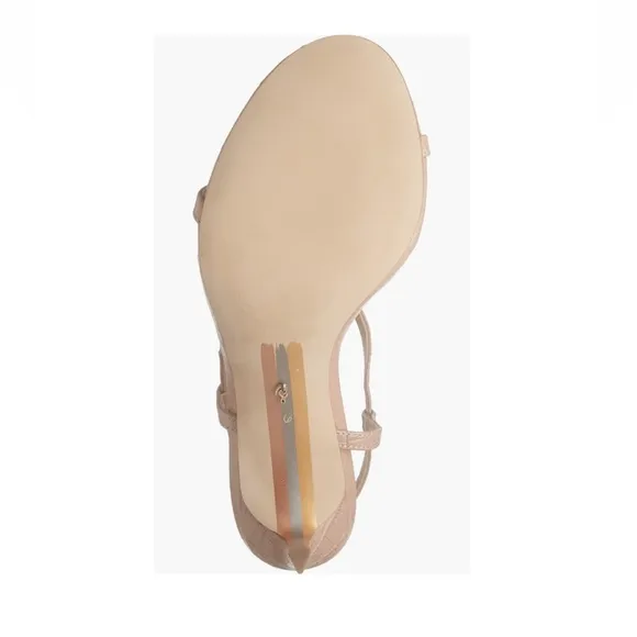 Sam Edelman Doran Strappy Stiletto Heel Sandal Maple Tan Leather Women’s Size 10