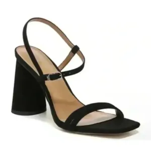 Sam Edelman Women's Black Kit Slingback Block Heel Sandals Size 9
