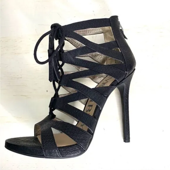 Sam Libby Cheri Lace Stiletto Heels