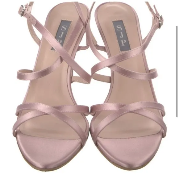 Sarah Jessica Parker - SJP - Elegant Pink Strappy Heels