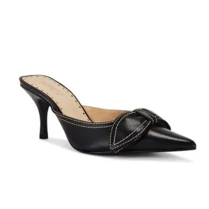 Schutz Claire Mules Black shoes bow high heels Revolve Sz 8.5