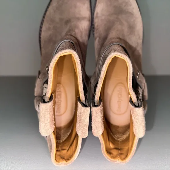See by Chloe Suede dark beige Ankle Boot