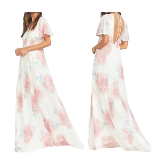 Show Me Your MuMu Faye Flutter Maxi Dress medium