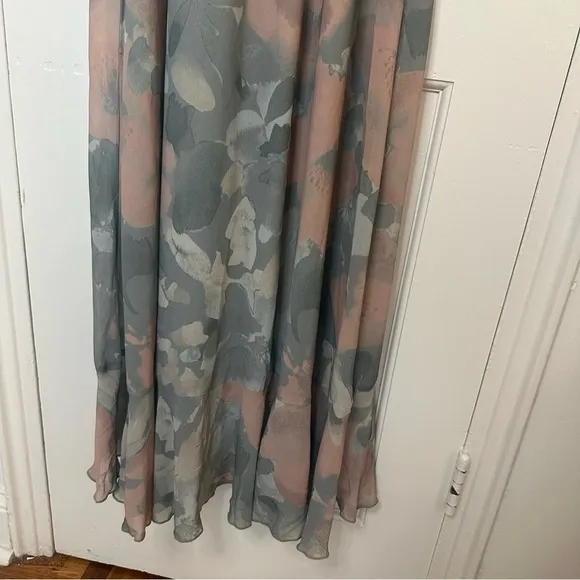 Show Me Your Mumu Jess Ruffle Midi Wrap Ruffle Dress Floral Sage Cocktail Small