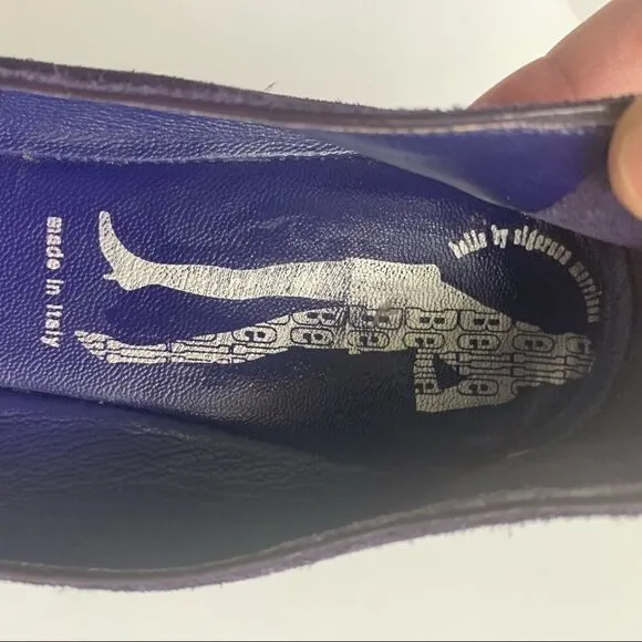 SIGERSON MORRISON PURPLE SUEDE FLATS