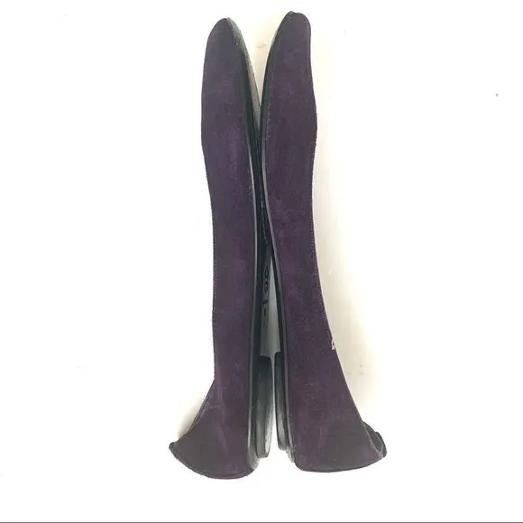 SIGERSON MORRISON PURPLE SUEDE FLATS