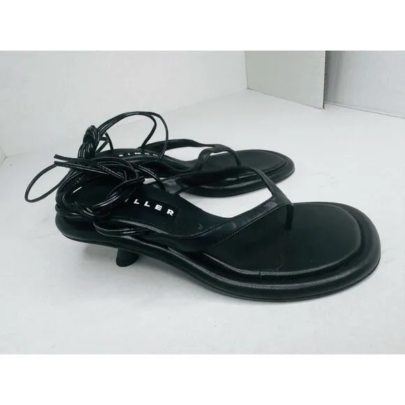 Simon Miller Women's Black Thong Black Strappy Sandals size 35