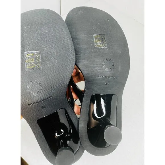 Simon Miller Women's Black Thong Black Strappy Sandals size 35