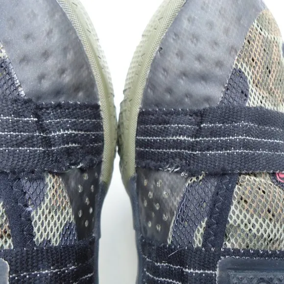 Size 3 Y. NIKE LeBron Zoom Air soldier  camo sneakers shoes.