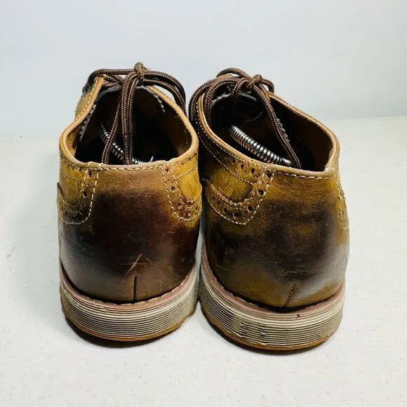 Skechers Brogue Wingtip Oxford Brown Dress Shoes Size 13