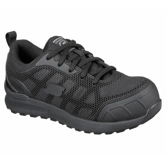 Skechers Bulklin Ayak Comp Toe Womens Black Work Shoes Electrical Hazard Safe 7W