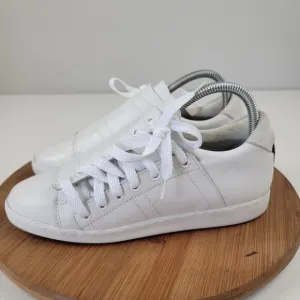 Slash Comptoir des Cotonniers White Leather Sneakers Womens Shoe Sz Eu 38 US 7.5