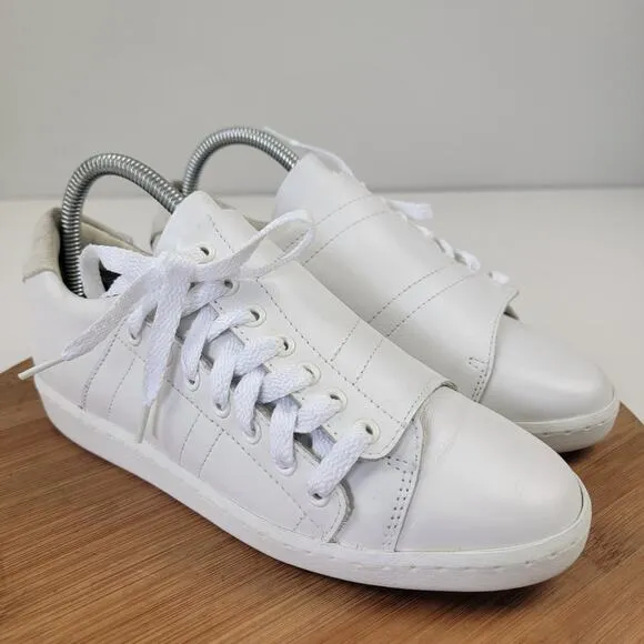 Slash Comptoir des Cotonniers White Leather Sneakers Womens Shoe Sz Eu 38 US 7.5