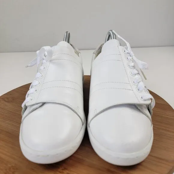 Slash Comptoir des Cotonniers White Leather Sneakers Womens Shoe Sz Eu 38 US 7.5