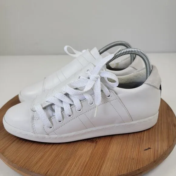 Slash Comptoir des Cotonniers White Leather Sneakers Womens Shoe Sz Eu 38 US 7.5