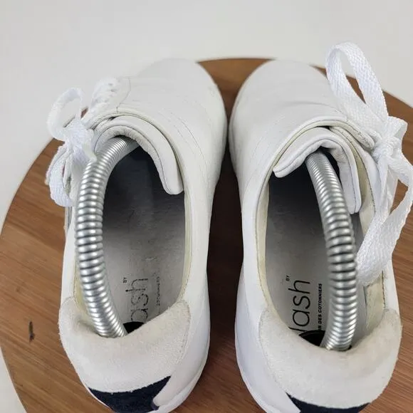 Slash Comptoir des Cotonniers White Leather Sneakers Womens Shoe Sz Eu 38 US 7.5