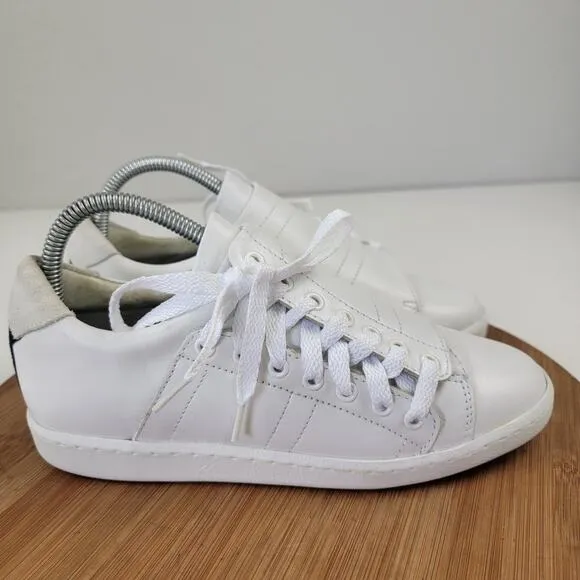 Slash Comptoir des Cotonniers White Leather Sneakers Womens Shoe Sz Eu 38 US 7.5