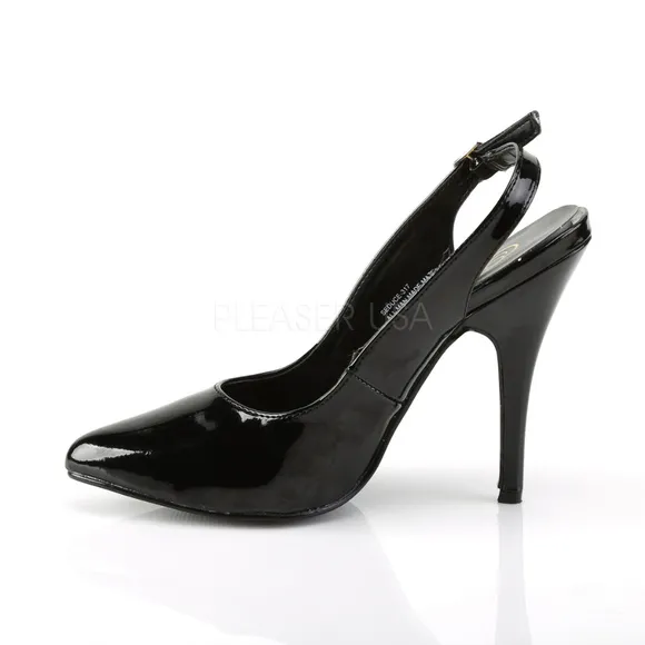 Slingback Pointed Toe Patent High Heel Shoes