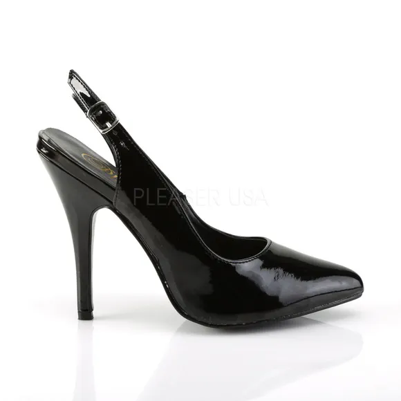 Slingback Pointed Toe Patent High Heel Shoes