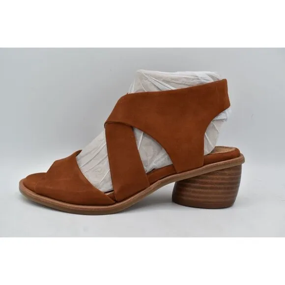 Sofft Womens Size 11 Camille Russet Brown Suede Open Toe Sandals Shoes