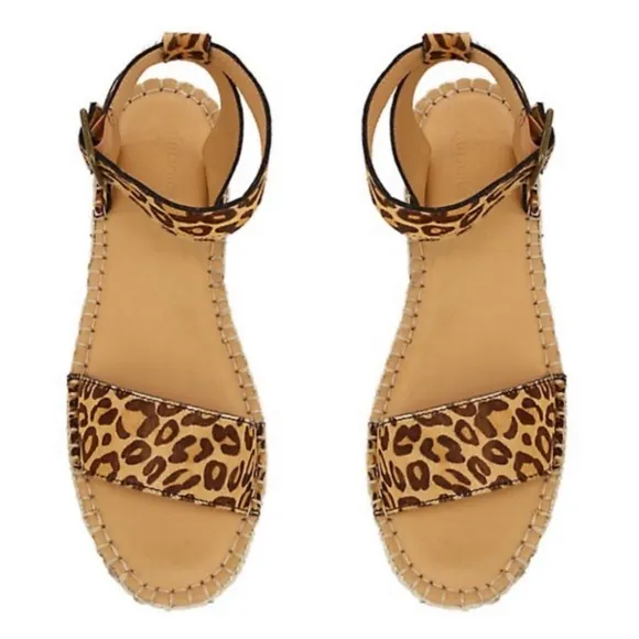 SOLUDOS • Madewell Cadiz Leopard Anthropologie Espadrilles Sandal Includes Box