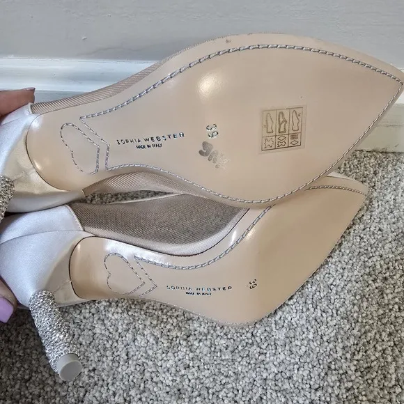 Sophia Webster Crystal Pump -39 Brand New Never Worn Without Box Wedding Shoes