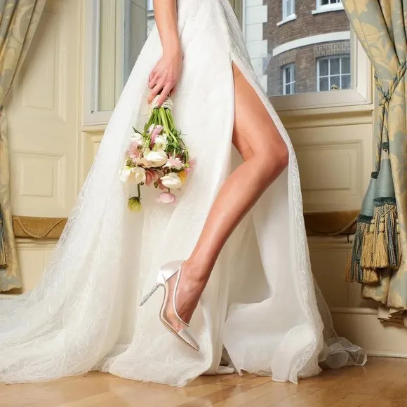 Sophia Webster Crystal Pump -39 Brand New Never Worn Without Box Wedding Shoes