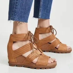 Sorel Joanie II Lace Wedge Sandals
