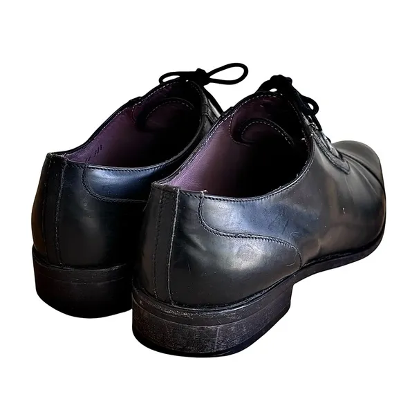 SPORTMAX Max Mara Black Leather Oxfords