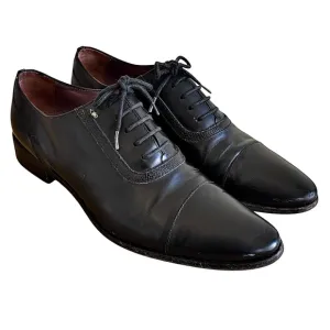 SPORTMAX Max Mara Black Leather Oxfords