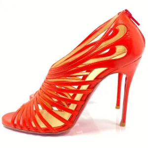 🌷❤️‍🔥SPRING SALE 🔥 FINAL PRICE🌷💥Christian Louboutin Orange Leather Heel 36