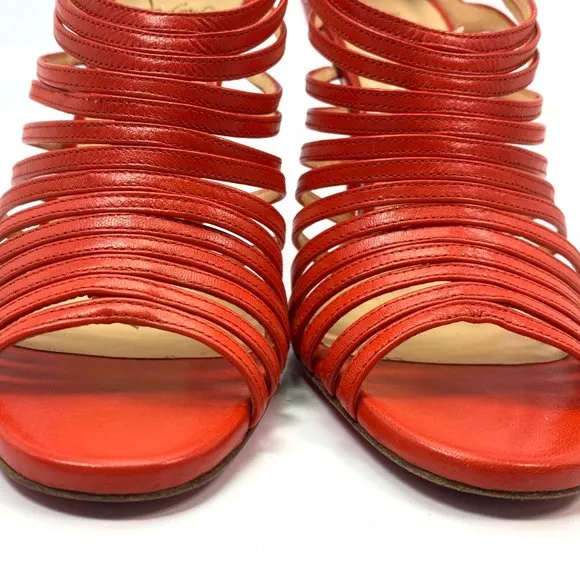 🌷❤️‍🔥SPRING SALE 🔥 FINAL PRICE🌷💥Christian Louboutin Orange Leather Heel 36
