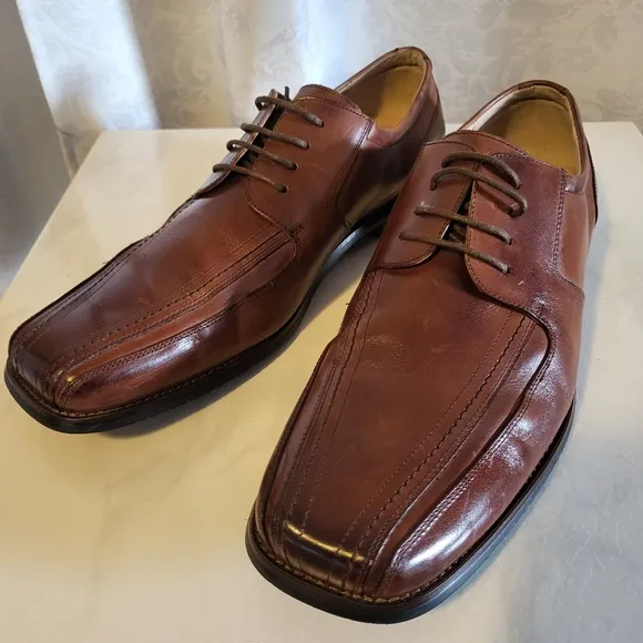 Stacy Adams Corrado Alvin Bicycle Toe Men's Oxford Shoes, Size 12M, Brown