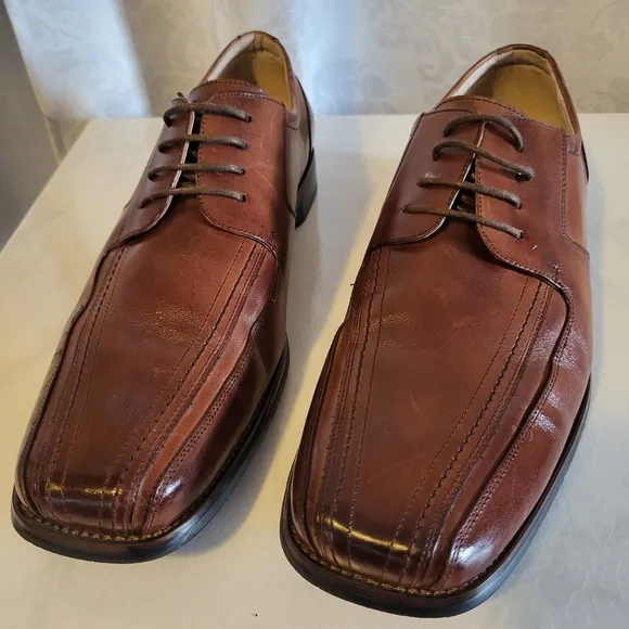 Stacy Adams Corrado Alvin Bicycle Toe Men's Oxford Shoes, Size 12M, Brown