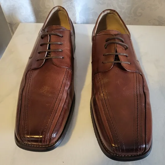 Stacy Adams Corrado Alvin Bicycle Toe Men's Oxford Shoes, Size 12M, Brown