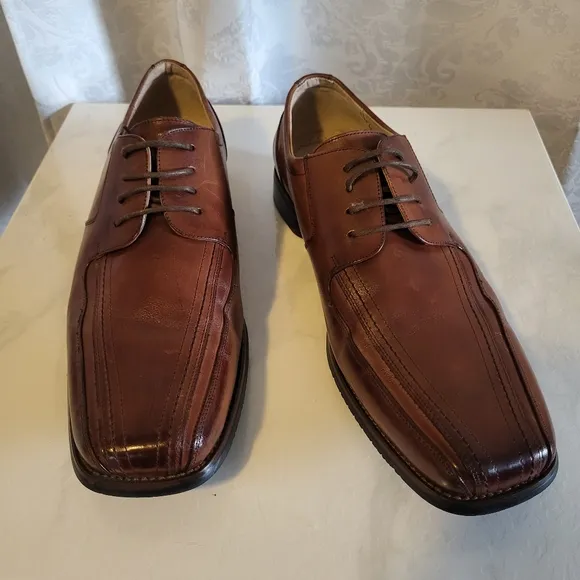 Stacy Adams Corrado Alvin Bicycle Toe Men's Oxford Shoes, Size 12M, Brown
