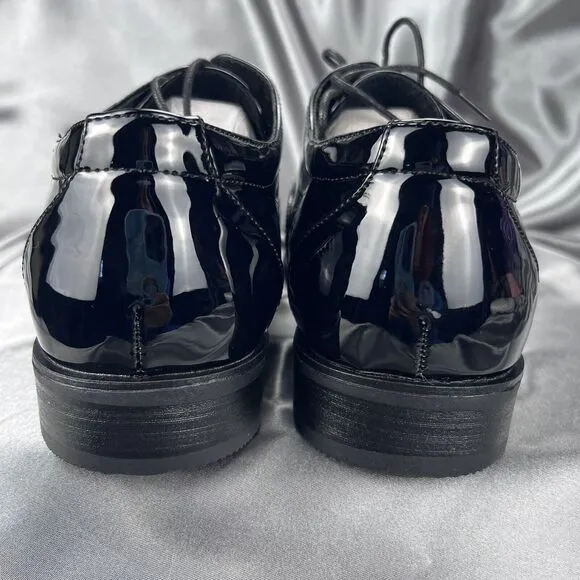 Stacy Adams Mens 9 Wide Gala Tuxedo Shoes Black Patent Leather 24998-004 Wedding