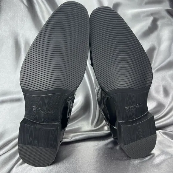 Stacy Adams Mens 9 Wide Gala Tuxedo Shoes Black Patent Leather 24998-004 Wedding