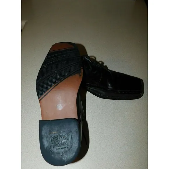 Stacy Adams Mens Black Leather Dress Formal Shoes Size 10.5 M