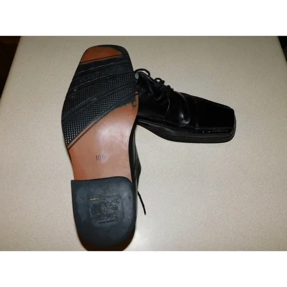 Stacy Adams Mens Black Leather Dress Formal Shoes Size 10.5 M