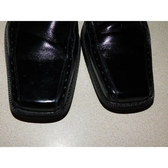 Stacy Adams Mens Black Leather Dress Formal Shoes Size 10.5 M